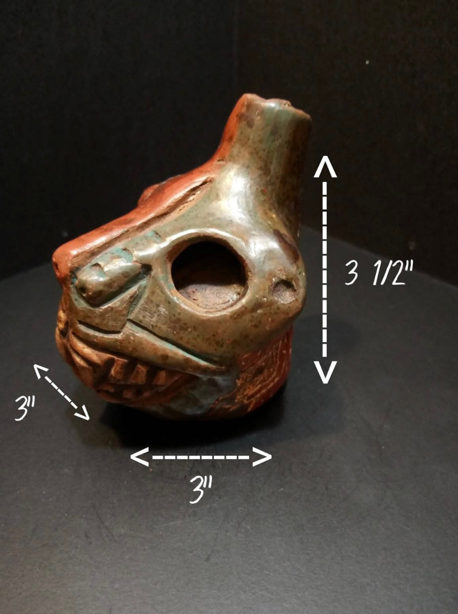 Handmade by the Tenek Tribe in Mexico - Huaco Silbador Jaguar (Jaguar Roar Whistle) ππ²π½