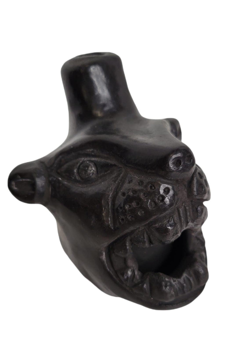 Handmade by the Tenek Tribe in Mexico - Huaco Silbador Jaguar (Jaguar Roar Whistle) ππ²π½