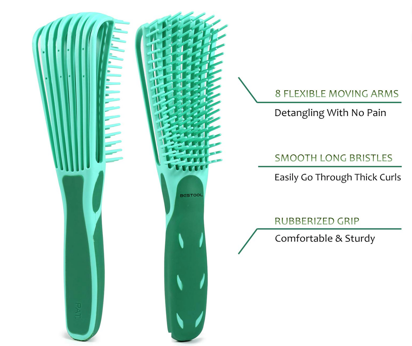 Detangling Brush for Natural Curls and Coils