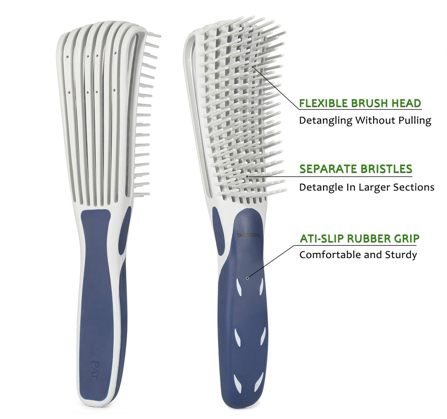 Detangling Brush for Natural Curls and Coils