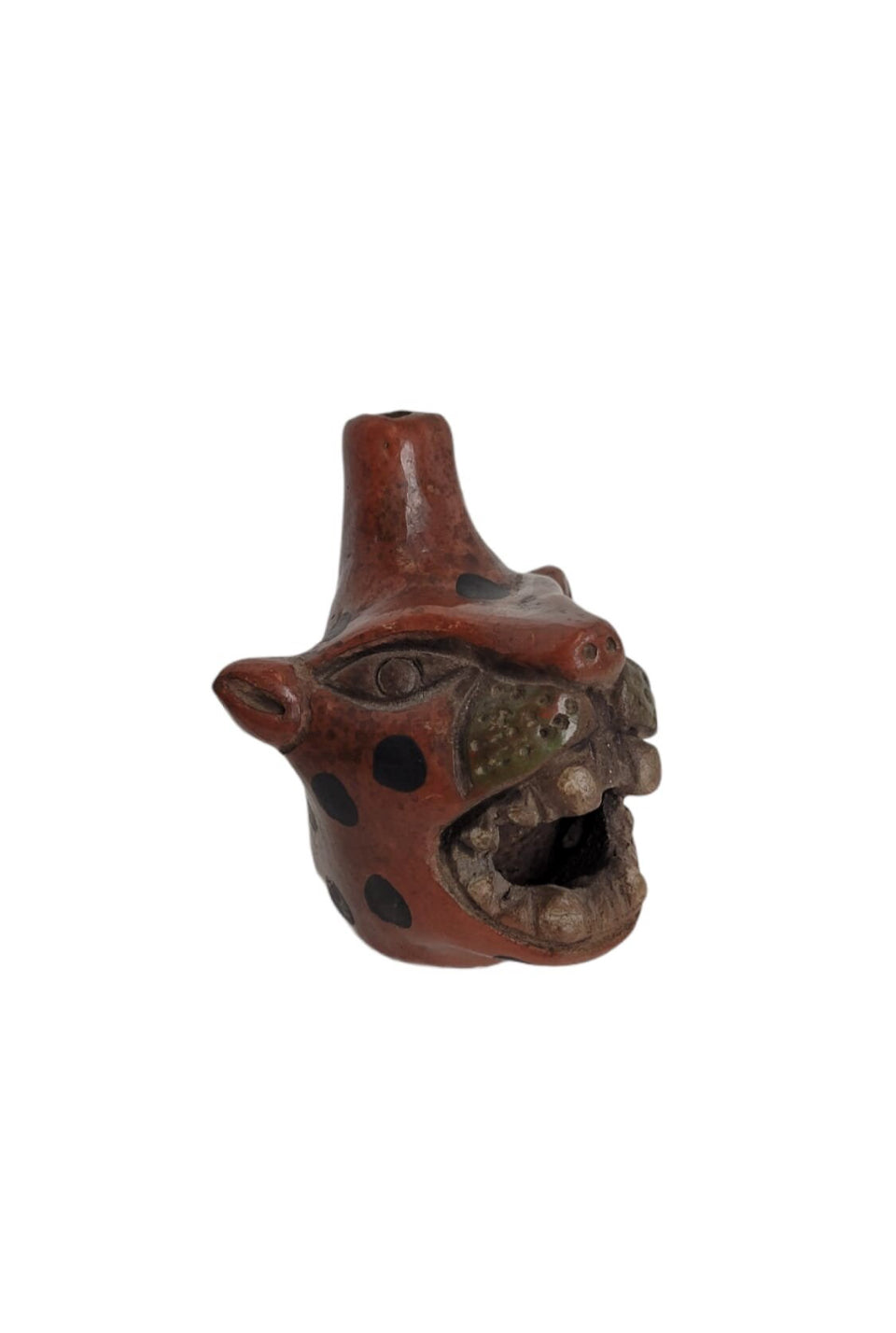 Handmade by the Tenek Tribe in Mexico - Huaco Silbador Jaguar (Jaguar Roar Whistle) 🐆🇲🇽