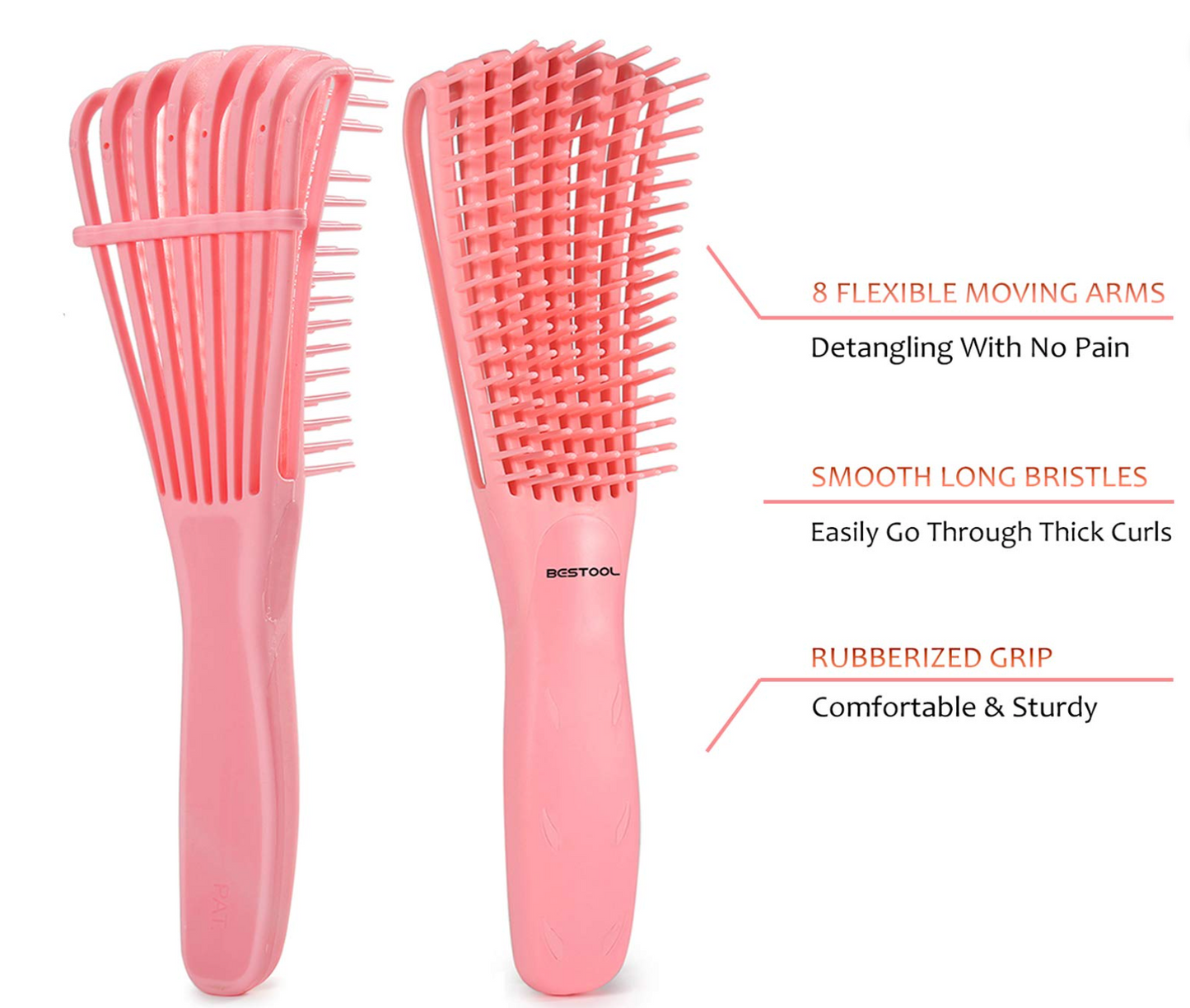 Detangling Brush for Natural Curls and Coils