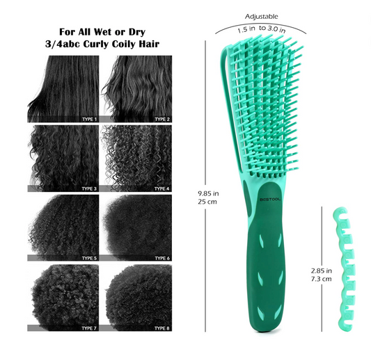 Detangling Brush for Natural Curls and Coils